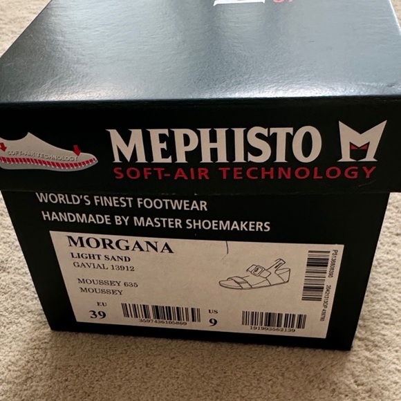 New Mephisto Beige Wedge Sandals Morgana light sand - Picture 2 of 2
